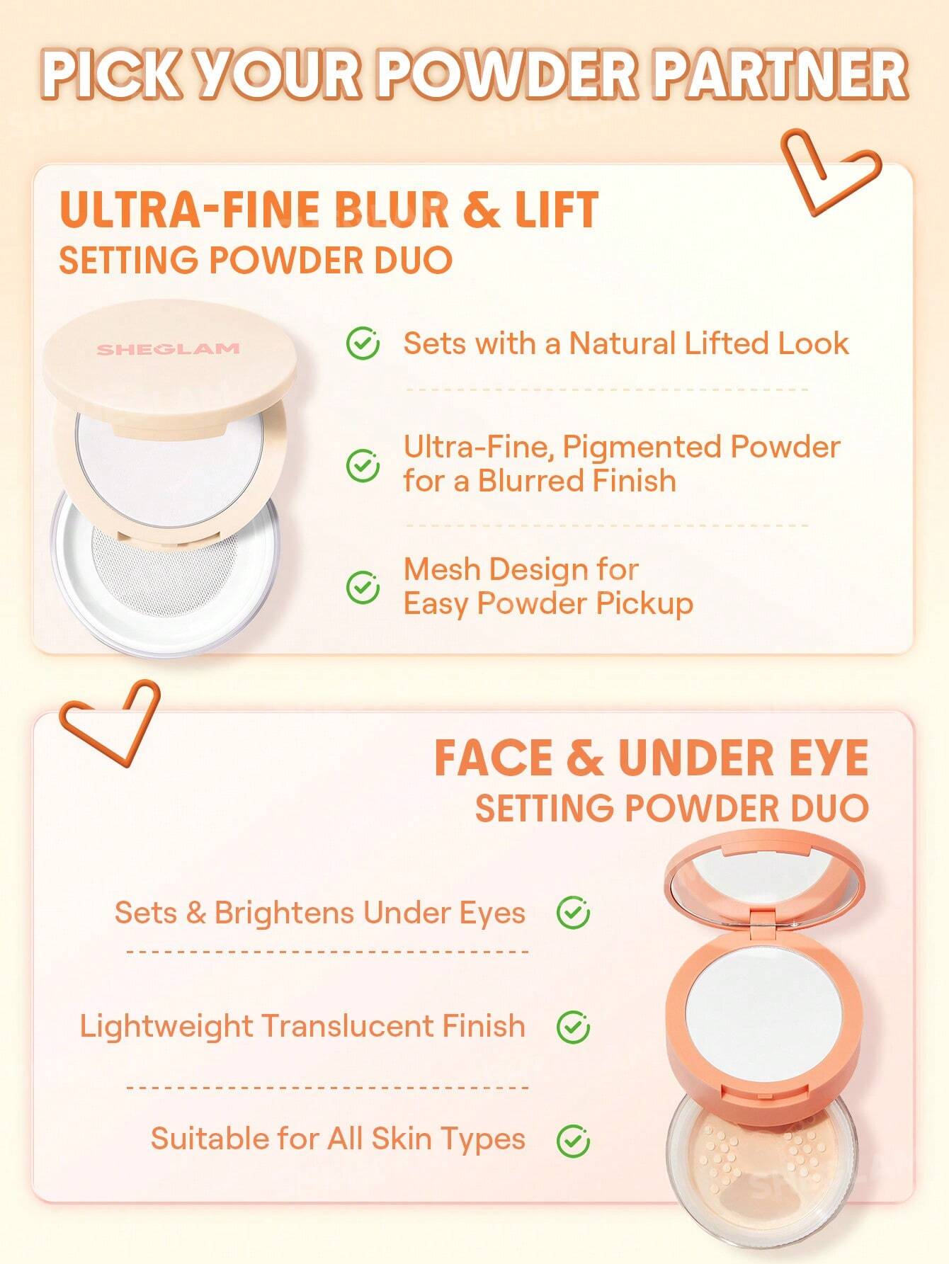 Insta-Ready Ultra-Fine Difuminador & Lifting Polvo Fijador Dos en Uno-Translucent - Imagen 2