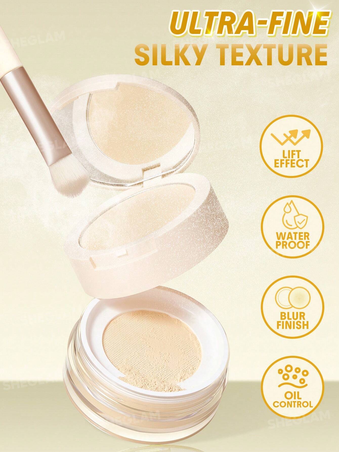 Insta-Ready Ultra-Fine Difuminador & Lifting Polvo Fijador Dos en Uno-Banana - Imagen 4